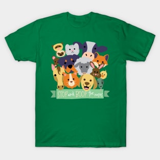 Stop and Boop the Noses (all animals version) T-Shirt